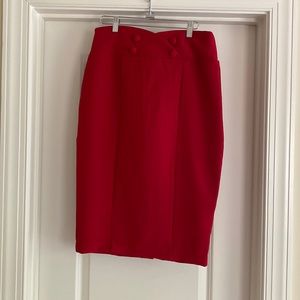 High waisted pencil skirt
